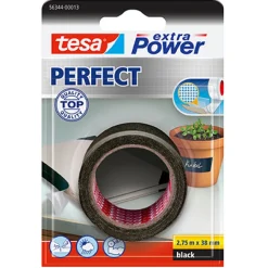 Tesa Duct tape 2,75 mx 38 mm zwart