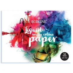 Talens Ecoline Papierblok 24x30 (12 bladen) 290 gr