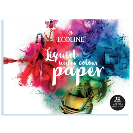 Talens Ecoline Papierblok 24x30 (12 bladen) 290 gr