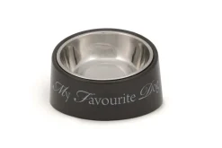 Beeztees Eetbak 'My favourite dog' grijs 18 cm