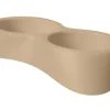 Duvo + Eetpot dubbel Nuvola bruin 20 x 35 x 6 cm