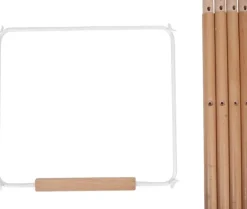 Childhome Evolu Extra Set Lange Poten + Voetsteun Hout Naturel Wit