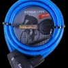 Euro Cycle Fietsslot met sleutel blauw 8 x 1800