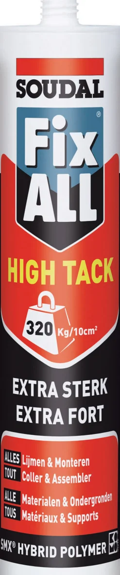 Soudal Fix all high tack grijs 290 ml
