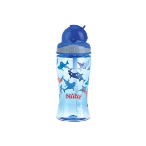 Nuby Flip-It beker uit Tritan™- blauw - 360ml - 3j+