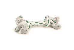 Beeztees Flossytoy wit / groene mint 125 g