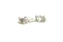 Beeztees Flossytoy wit / groene mint 50 g