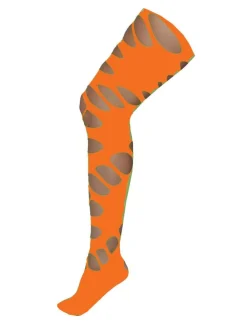 Euro Shop Fluo Panty met gaten - Oranje