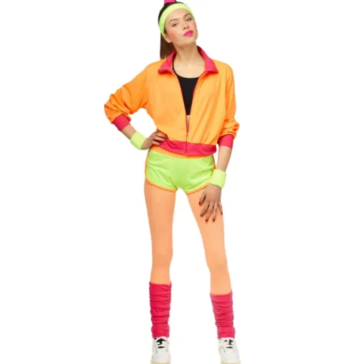 Partyline Fluo Trainingspak Fit Girl - Maat 40