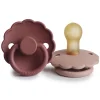 Frigg Fopspeen Daisy Latex Baby Blush/Woodchuck T2 (2 stuks)