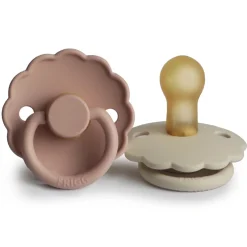Frigg Fopspeen Daisy Latex Blush/Cream T1 (2 stuks)