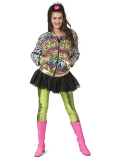 Euro Shop Foute Jas met Dieren Print Dames - Maat 36/38
