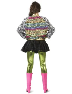 Euro Shop Foute Jas met Dieren Print Dames - Maat 36/38