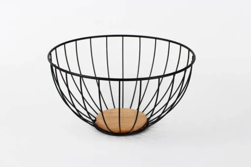 DDD Fruitschaal zwart 25x13cm