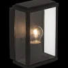 Brilliant Gaia muurlamp zwart IP44 E27 60W