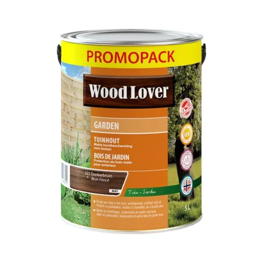 Wood Lover Garden donkerbruin promo 5 L