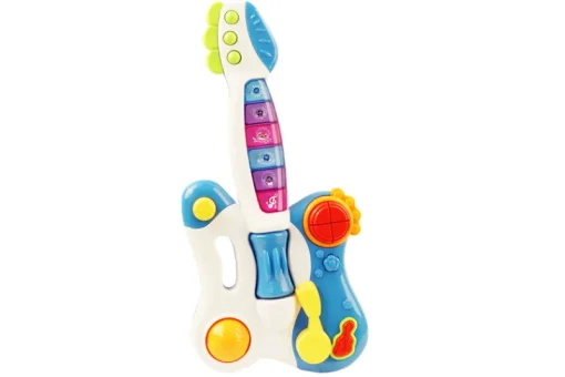 DDD Toys Gitaar licht en muziek blauw