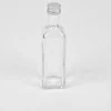 Merkloos Glazen flesje vierkant 60 ml