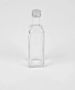 Merkloos Glazen flesje vierkant 60 ml