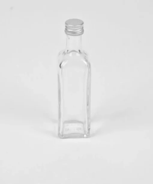 Merkloos Glazen flesje vierkant 60 ml