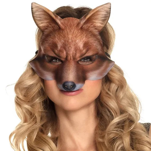 Euro Shop Halfmasker Vos