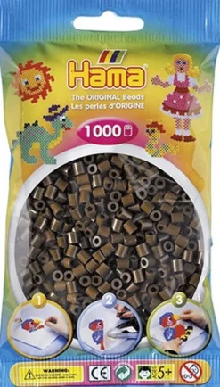 Hama beads Hama 1000st strijkparels bruin