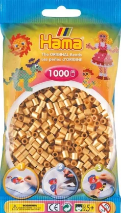 Hama beads Hama 1000st strijkparels goud