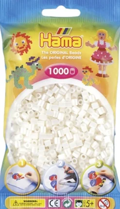 Hama beads Hama 1000st strijkparels parelwit