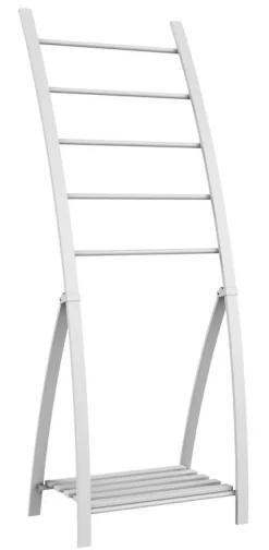 Allibert Handdoekladder 5 stangen mat wit