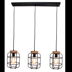 Brilliant Hanglamp balk Gwen 3x E27