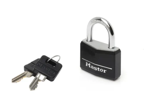 Masterlock Hangslot 40 mm diameter 6 mm 4 pins zwart