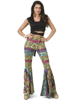 Euro Shop Hippie Broek met Dieren Print Dames - Maat 36/38