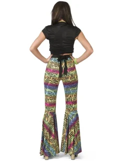 Euro Shop Hippie Broek met Dieren Print Dames - Maat 36/38