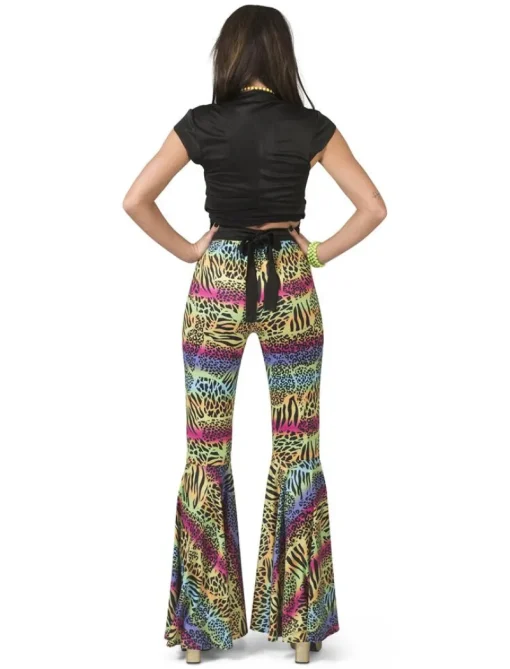 Euro Shop Hippie Broek met Dieren Print Dames - Maat 36/38