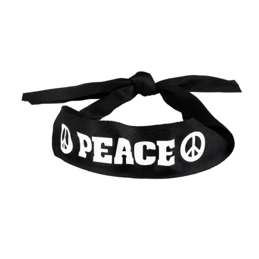 Euro Shop Hippie Set Peace Deluxe - bril + hoofdband + ketting