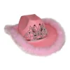 Euro Shop Hoed Cowgirl Barbie - Roze