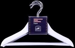 Euro Happy Houten hanger kind wit 5 stuks