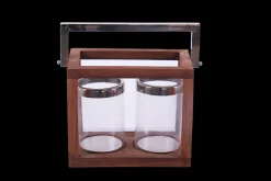 DDD Houten lantaarn 2 lichten