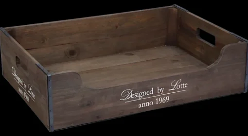 Designed by Lotte Houten mand hond 100 x 70 x 25 cm