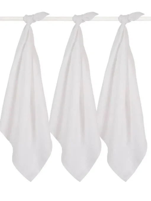 Jollein Hydrofiel multidoek Small 70 x 70 cm White (3 stuks)