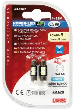 Euro Shop HYPER-LED C5W 2 SMD 9x31 mm