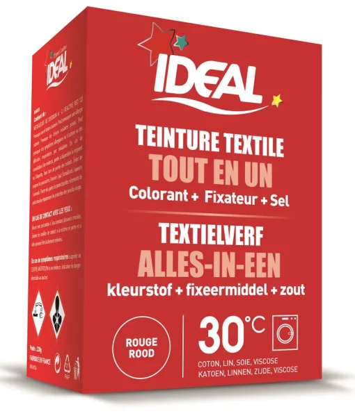 Ideal mini textielverf Rood 230 g