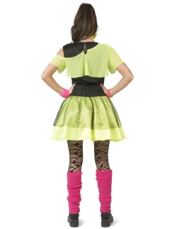 Euro Shop 80ies Fluojurkje Kiss The Girl  - Maat 36/38