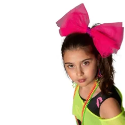 Kinderen Euro Shop 80ies Kinderkostuum Fluojurk Kiss The Girl - Maat 164