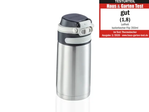 Leifheit Isoleerbeker Flip 350ml silver