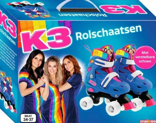 Studio 100 K3 Rolschaatsen Regenboog - maat 26-29
