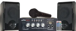 Party Karaoke Set W/Usb Mic + 2Spk