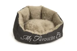 Beeztees Kattenmand 'My favourite cat' grijs 55x45x28 cm
