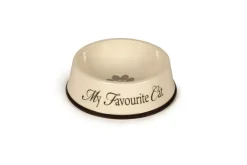 Beeztees Keramische eetbak 'My favourite cat' antraciet