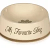 Beeztees Keramische eetbak 'My favourite dog' grijs 22 x 8,5 cm